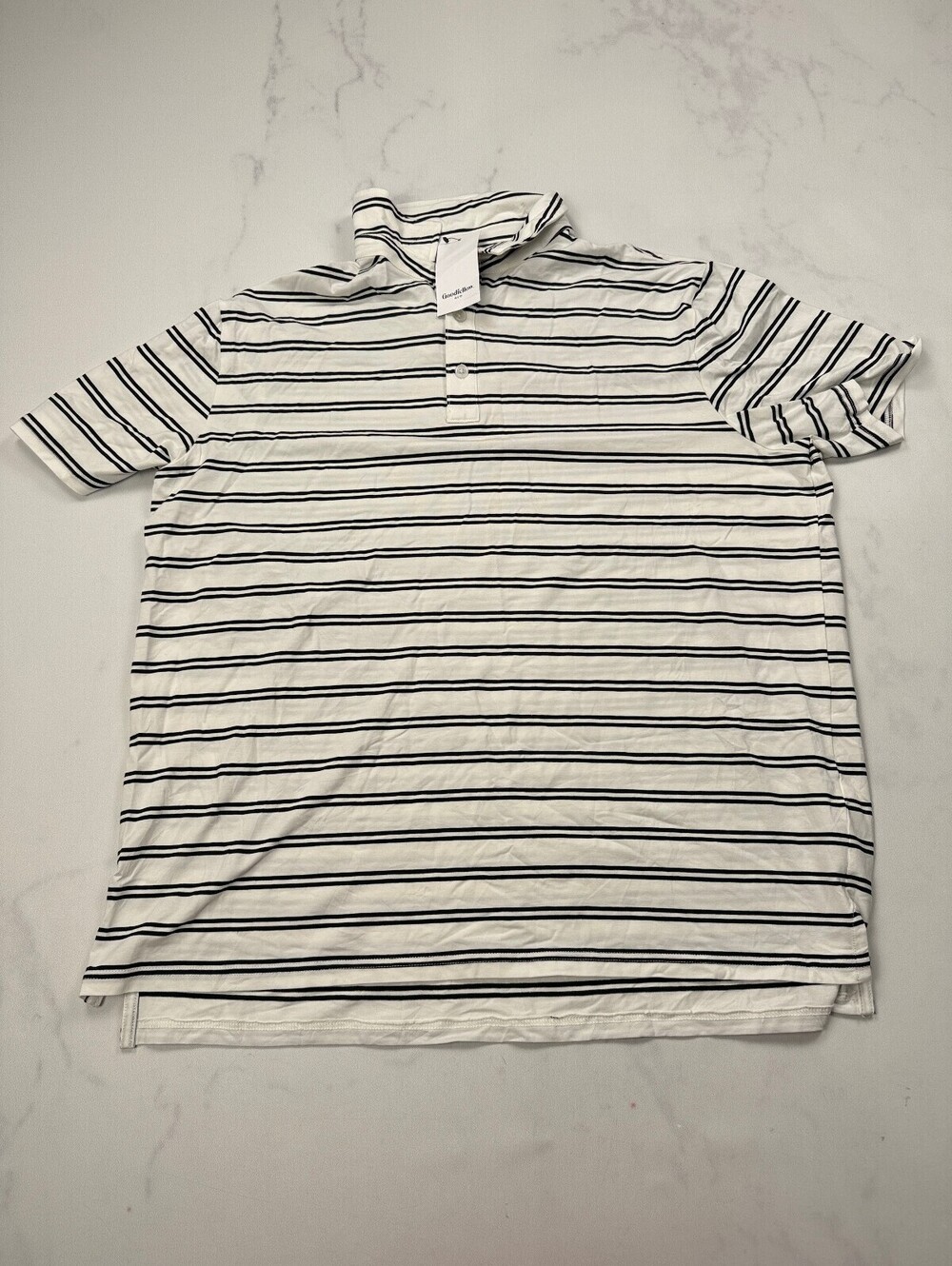 Goodfellow & Co Polo Shirt White Contemporary Classic Sizing - Mens XL